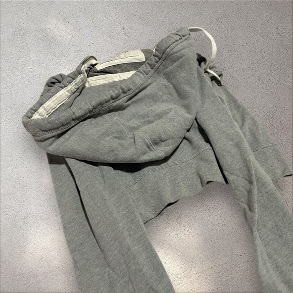 Vtg Abercrombie & Fitch Grey Zip Up Hoodie - Picture 6 of 7